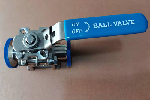 Sanitary tank bottom ball valve